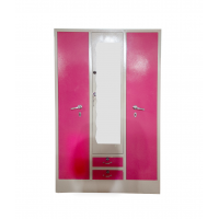 3 Door Domestic Cupboard with Mirror & Locker | 19x54x78 | 78kg |