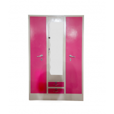 3 Door Domestic Cupboard with Mirror & Locker | 19x54x78 | 78kg |