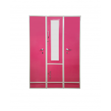 3 Piece Wardrobe Cupboard With Mirror & Locker | 19x72x78 | 100kg |
